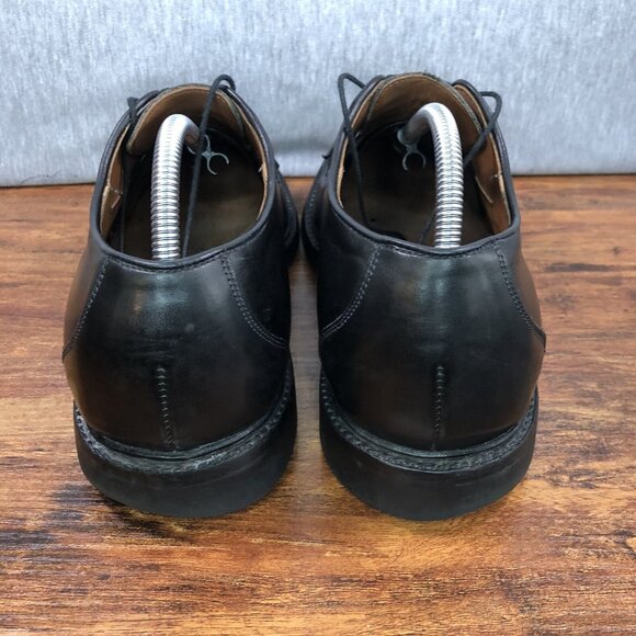 Allen Edmonds Men's 9.5 3E Wide Split Toe Derby Black Leather‎ Shoes Vibram Sole - Picture 3 of 10